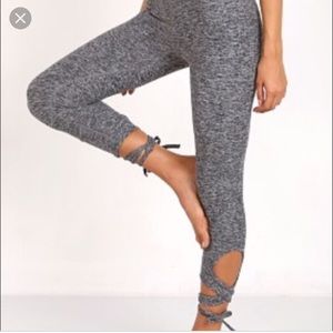 tie up yoga leggings